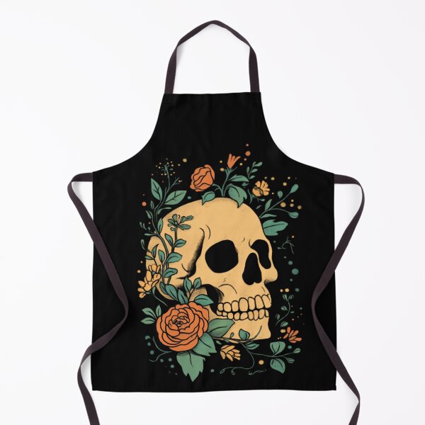 Artikelvorschau, Blumenschädel, botanische Rose, Vintage, Dark Art entworfen und verkauft von Blurbean.