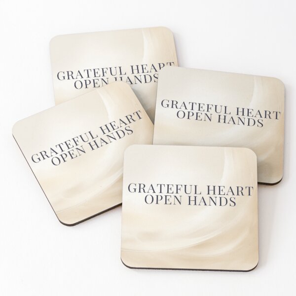 Item preview, Grateful Heart Open Hands designed and sold by WeAllFeltThat.