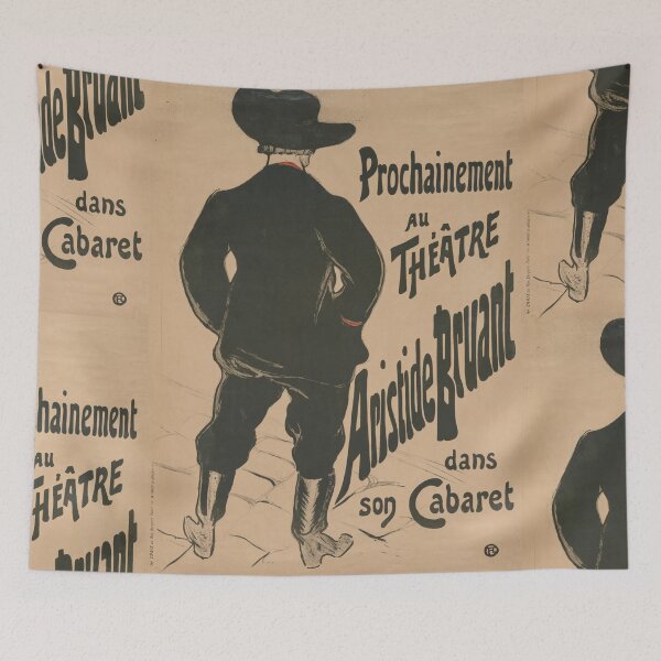 Item preview, Bruant au Mirliton by Henri de Toulouse-Lautrec, Aristide Bruant Vintage French Cabaret Poster Art Print designed and sold by artofuniverse.