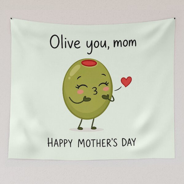 Item preview, Olive you, mom designed and sold by merchxwear.