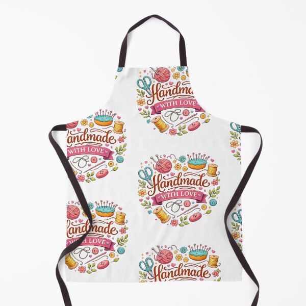 Item preview, Handmade With Love Sewing & Craft Illustration designed and sold by blankTeeShirt.