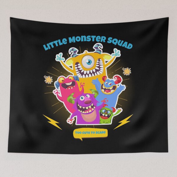 Item preview, Cute Little Monster Squad Kids T-Shirt | Funny Cartoon Monsters designed and sold by QuirkyCloud Designs.