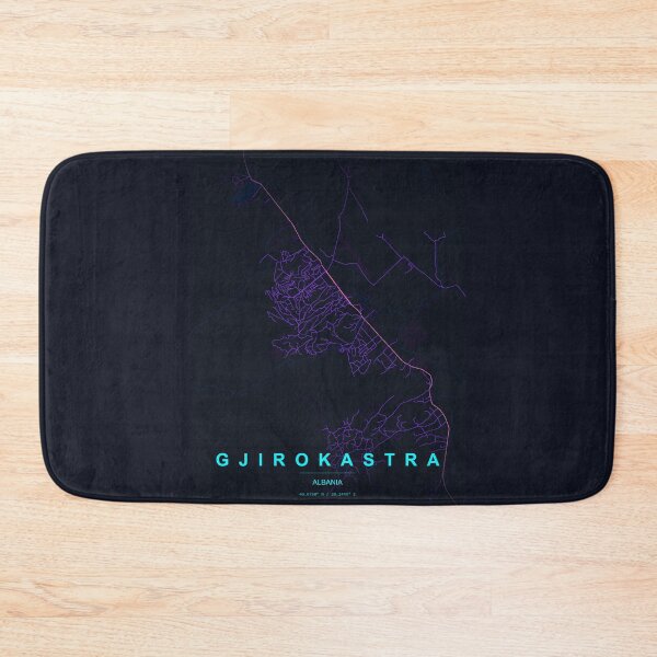 Item preview, Neon Style Map of Gjirokastra, Albania designed and sold by Enea Kelo.
