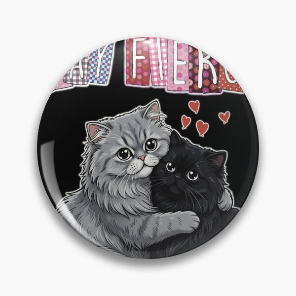 Item preview, Persian Cat Besties - Fluffy Duo Love designed and sold by StudioNoRule.