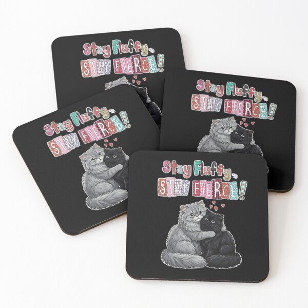 Item preview, Persian Cat Besties - Fluffy Duo Love designed and sold by StudioNoRule.