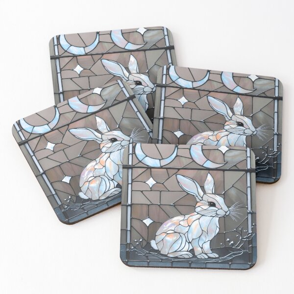 Item preview, Stained Glass Moon Hare Serenity designed and sold by BriSher.