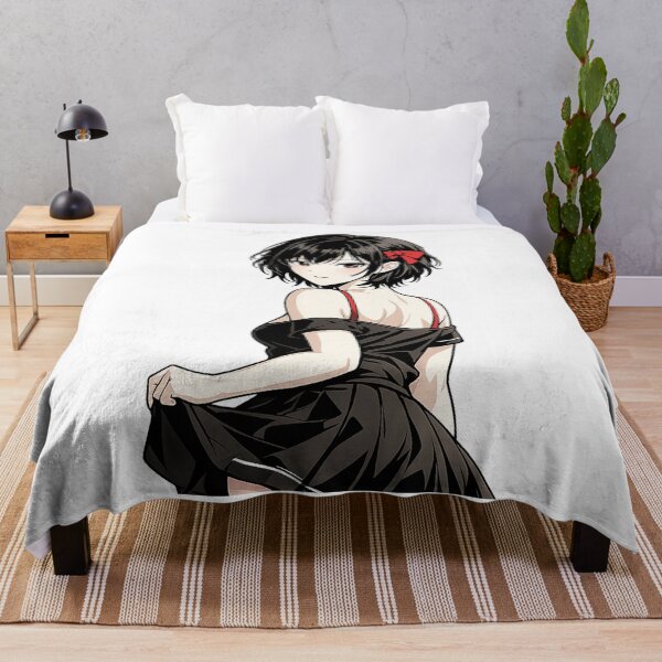 Item preview, Cute Anime Girl Back View – Minimalist Japanese Aesthetic designed and sold by YamiSociety.