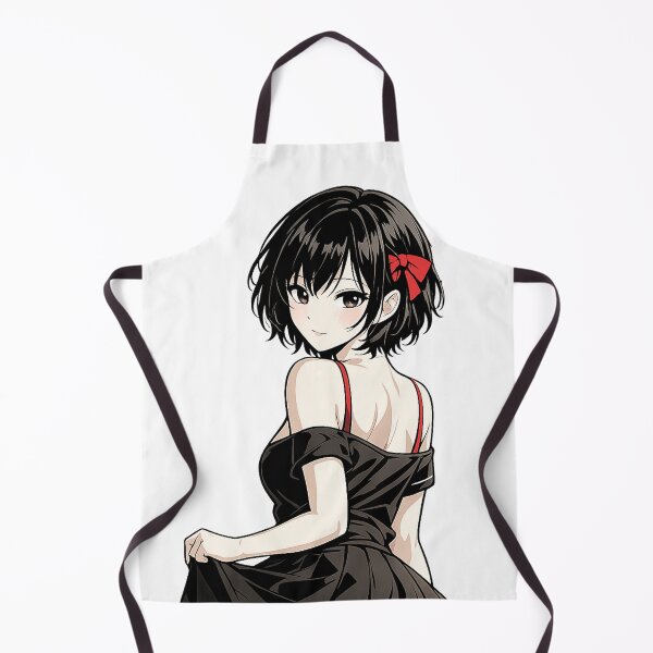 Item preview, Cute Anime Girl Back View – Minimalist Japanese Aesthetic designed and sold by YamiSociety.