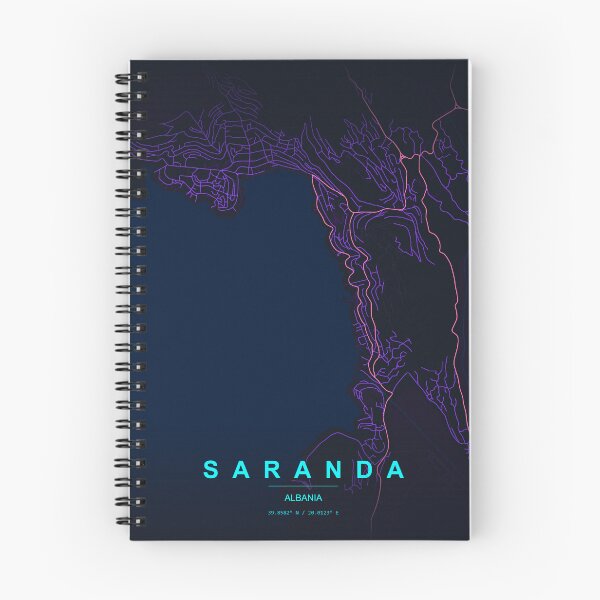 Item preview, Neon Style Map of Saranda, Albania designed and sold by Enea Kelo.
