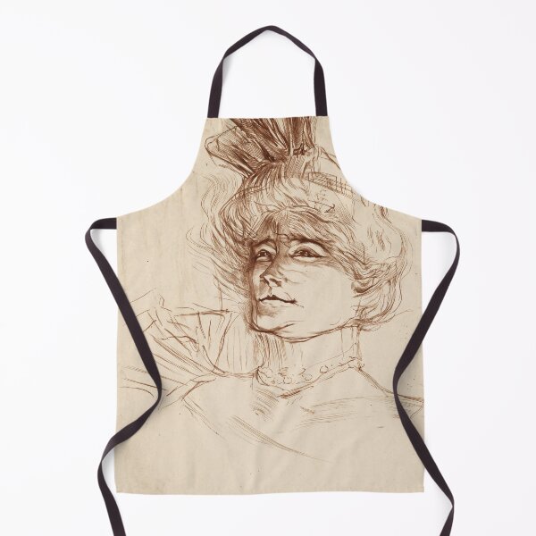 Item preview, Mlle Marcelle Lender en Buste de Trois Quartes by Henri de Toulouse-Lautrec | Vintage Belle Époque Portrait Art Print designed and sold by artofuniverse.