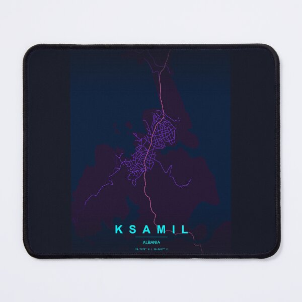 Item preview, Neon Style Map of Ksamil, Albania designed and sold by Enea Kelo.