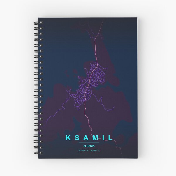 Item preview, Neon Style Map of Ksamil, Albania designed and sold by Enea Kelo.