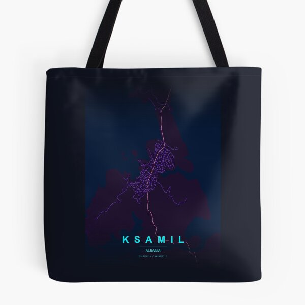 Item preview, Neon Style Map of Ksamil, Albania designed and sold by Enea Kelo.