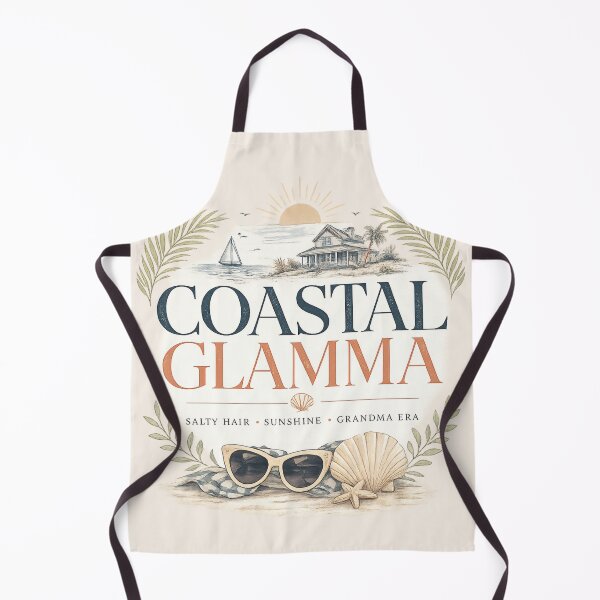 Aperçu de l'œuvre Style de vie glamour et vintage inspiré du bord de mer et des grands-mères créée et vendue par astersgraphics.