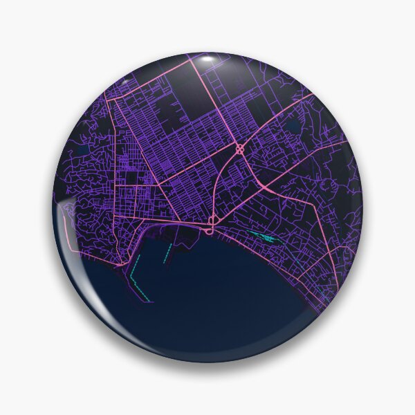 Item preview, Neon Style Map of Durres, Albania designed and sold by Enea Kelo.