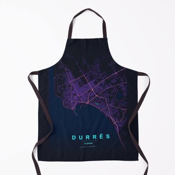 Item preview, Neon Style Map of Durres, Albania designed and sold by Enea Kelo.