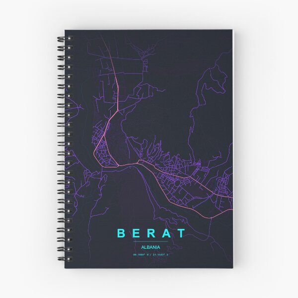 Item preview, Neon Style Map of Berat, Albania designed and sold by Enea Kelo.