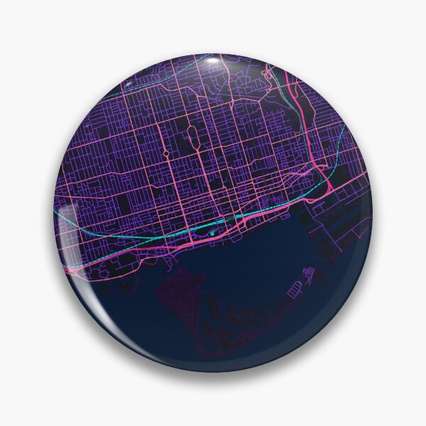 Item preview, Neon Style Map of Tornto, Canada designed and sold by Enea Kelo.
