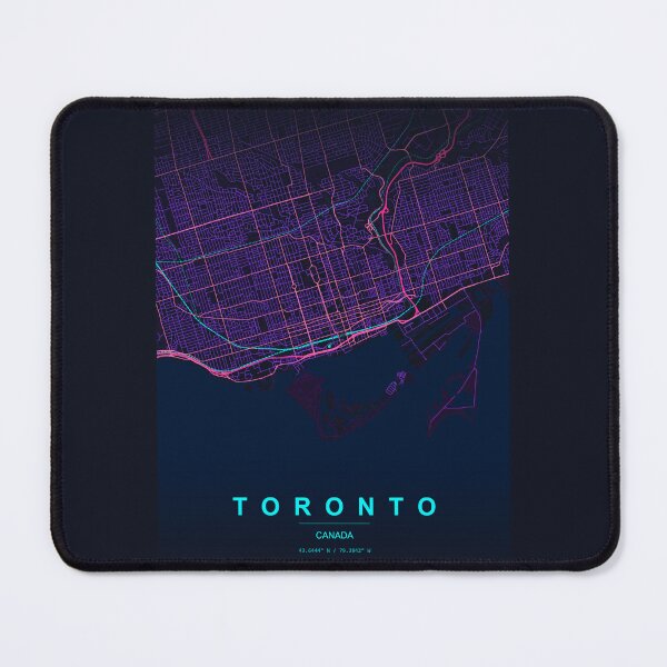 Item preview, Neon Style Map of Tornto, Canada designed and sold by Enea Kelo.