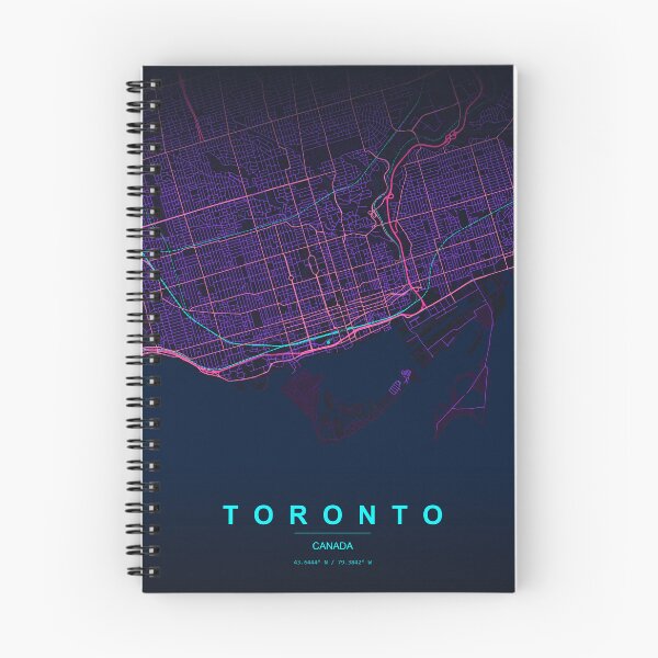Item preview, Neon Style Map of Tornto, Canada designed and sold by Enea Kelo.