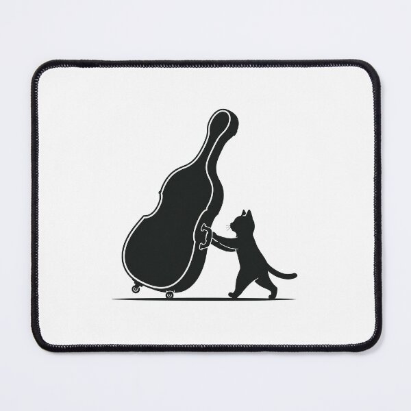 Item preview, Traveling Bard Cat – Contrabass designed and sold by neko-lyric.