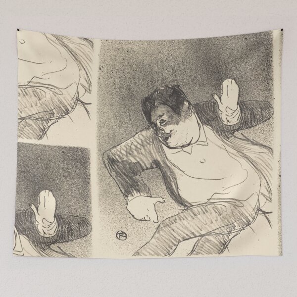 Item preview, Cadieux Petit Casino by Henri de Toulouse-Lautrec | Vintage Belle Époque Cabaret Portrait Print designed and sold by artofuniverse.