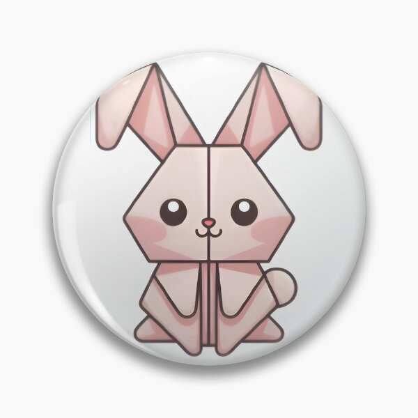 Item preview, Cute Origami Bunny – Kawaii Veterinary Rabbit Sticker | Minimal Pastel Bunny Design designed and sold by Bettybee00.