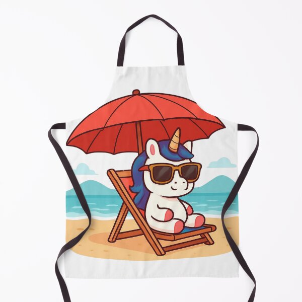 Item preview, Cute Beach Unicorn – Kawaii Summer Vacation Cartoon Design designed and sold by All-About-Life.