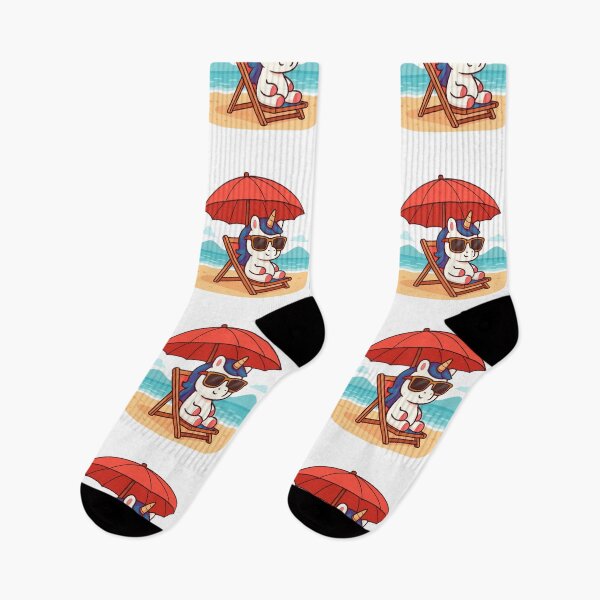 Item preview, Cute Beach Unicorn – Kawaii Summer Vacation Cartoon Design designed and sold by All-About-Life.