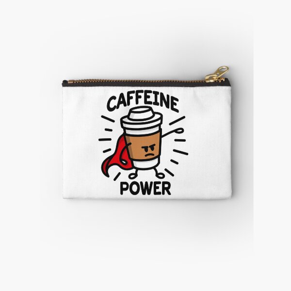 Item preview, Caffeine power superhero coffee lovers cartoon designed and sold by LaundryFactory.