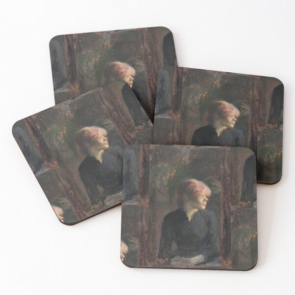 Item preview, Carmen Gaudin by Henri de Toulouse-Lautrec | Moody Post-Impressionist Portrait Print designed and sold by artofuniverse.