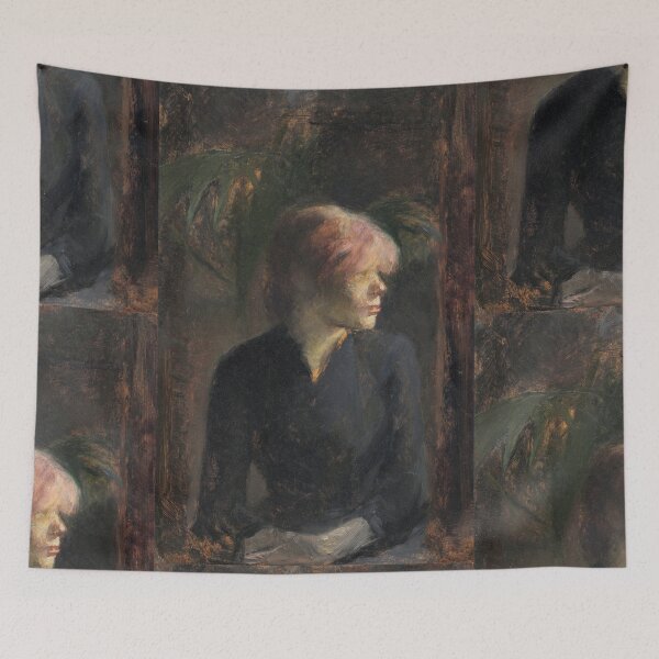 Item preview, Carmen Gaudin by Henri de Toulouse-Lautrec | Moody Post-Impressionist Portrait Print designed and sold by artofuniverse.