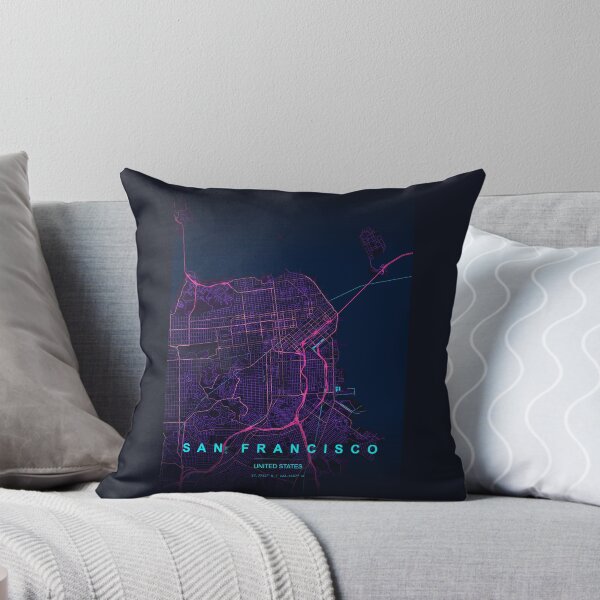 Item preview, Neon Style Map of San Francisco, USA designed and sold by Enea Kelo.
