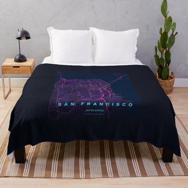 Item preview, Neon Style Map of San Francisco, USA designed and sold by Enea Kelo.