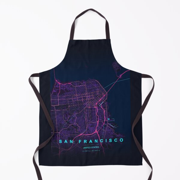 Item preview, Neon Style Map of San Francisco, USA designed and sold by Enea Kelo.