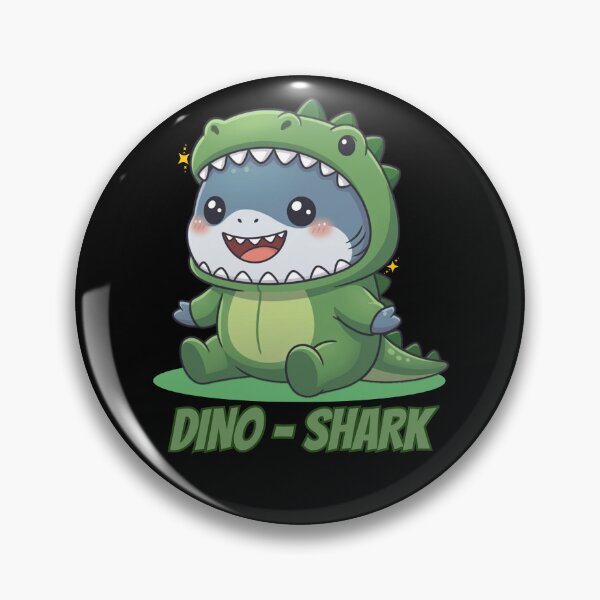 Item preview, Cute Dino-Shark  designed and sold by Nature's Chibis.