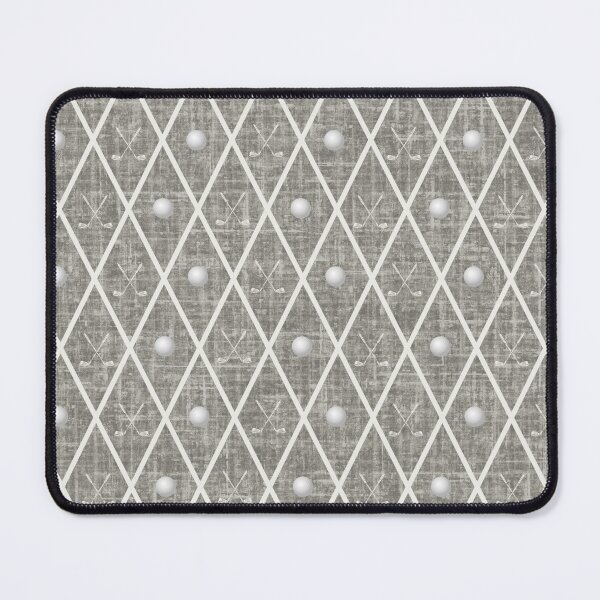 Item preview, Golf Balls & Clubs Argyle on Medium Gray designed and sold by KSimpson838.