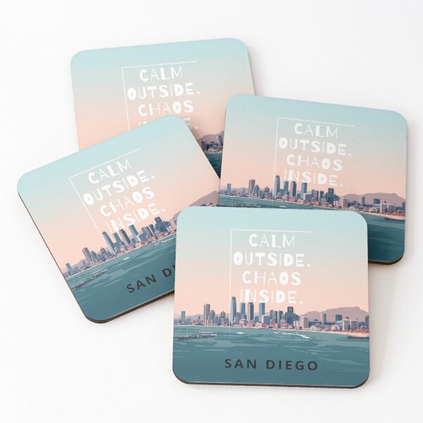 Item preview, San Diego: Calm Outside. Chaos Inside. [Flavor 3] designed and sold by Mildly Thriving Co..