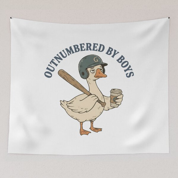 Item preview, Outnumbered By Boys Goose Sports Mom designed and sold by OlyvieArt.
