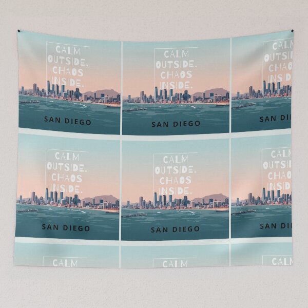 Item preview, San Diego: Calm Outside. Chaos Inside. [Flavor 3] designed and sold by Mildly Thriving Co..