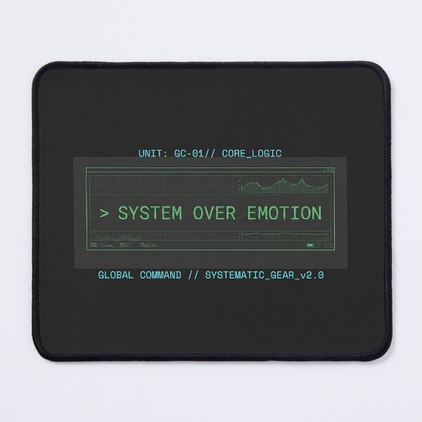 Item preview, System Over Emotion - Aesthetic Techwear Interface designed and sold by Global-Command.