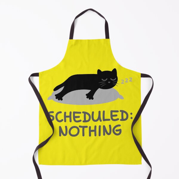 Item preview, Scheduled: Nothing - Funny Sleeping Black Cat Design designed and sold by fishdesigns.
