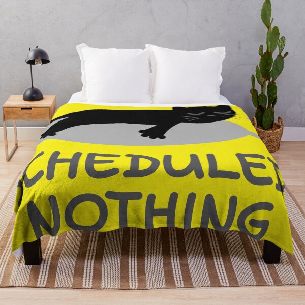 Item preview, Scheduled: Nothing - Funny Sleeping Black Cat Design designed and sold by fishdesigns.