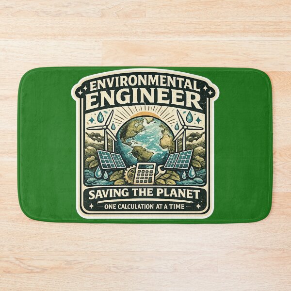 Item preview, Environmental Engineer Saving the Planet – Vintage Inspirational Poster Art | Eco Engineer Gift designed and sold by irfanshikh.