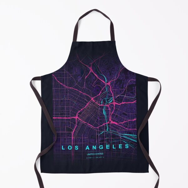 Item preview, Neon Style Map of Los Angeles, USA designed and sold by Enea Kelo.