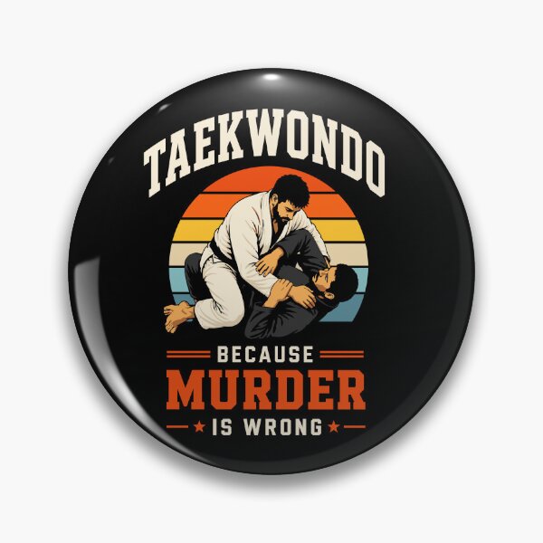Item preview, Retro Taekwondo Martial Arts Fighter Design Murder Funny designed and sold by w1ckerman.