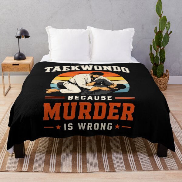 Item preview, Retro Taekwondo Martial Arts Fighter Design Murder Funny designed and sold by w1ckerman.