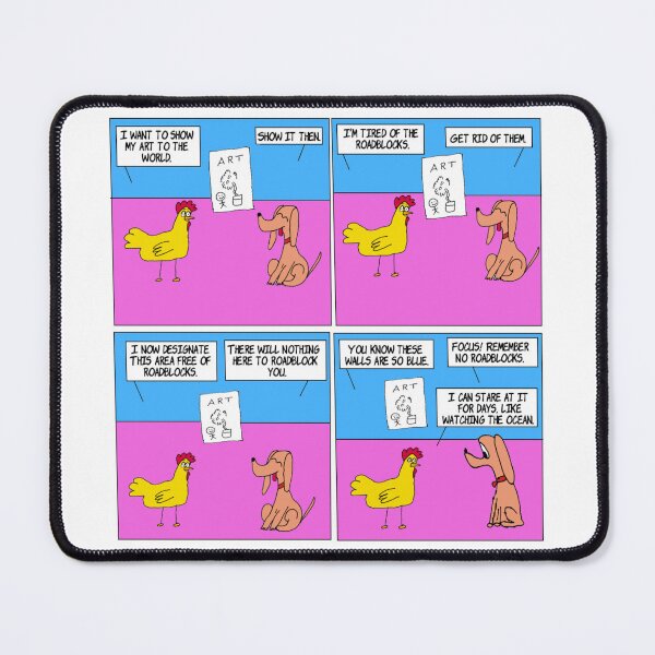 Item preview, Roadblock | Humor Procrastination Goals Webcomic | El Boxa designed and sold by ElBoxa.