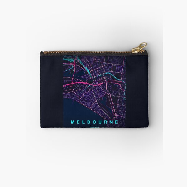 Item preview, Neon Style Map of Melbourne, Australia designed and sold by Enea Kelo.