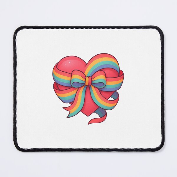 Item preview, Pride Heart Wrapped in Rainbow Bow Ribbon designed and sold by xMErCUrY03x.